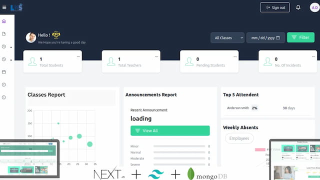 Revolutionize Learning with Our Next-Gen LMS System: Next.js, Tailwind CSS, Node.js, MongoDB